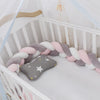 100cmBaby Bumper Bed Braid Knot Pillow Cushion Bumper for Infant Kids Crib Protector Cot Bumper Room Decor Anti-collision Bumper