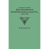 Abstracts from Ben Franklin's Pennsylvania Gazette, 1728-1748 - Paperback