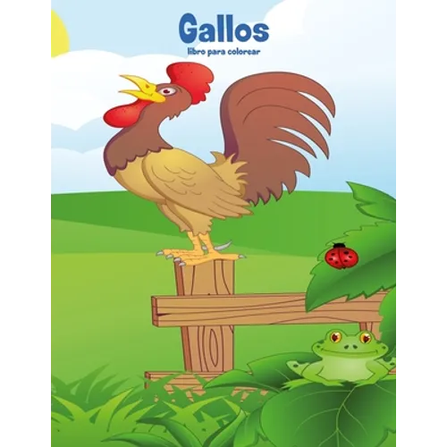 Gallos libro para colorear - Paperback