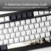 XVX Lotus Cherry Profile Shine-Through Dye-Sub PBT Keycap Set (133-Key)