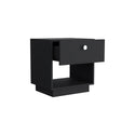 Nightstand Viliigili , One Drawer -Black