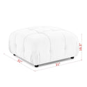 Modular Sectional Sofa, Button Tufted Designed and DIY Combination,L Shaped Couch With Reversible Ottoman, Orange Velvet