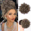 Messy Curly Fluffy Hair Bun Clip in Ponytail Hair Extensions
