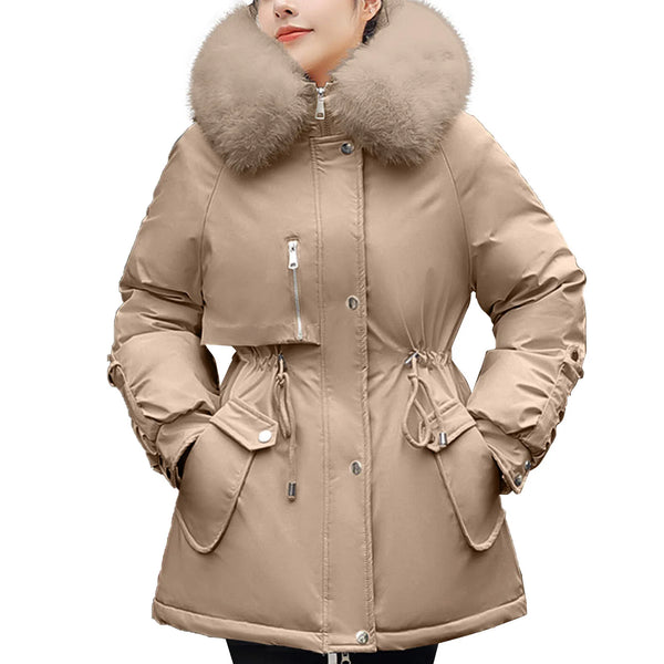 Women'S Winter Jacket Winter Coat Coat Parka Outdoor Street Daily Winter Fall Long Coat Regular Fit Adjustable Windproof Warm