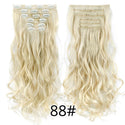 22Inch Synthetic Long Curly 16Clips Clip in Hair Extensions