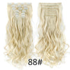 22Inch Synthetic Long Curly 16Clips Clip in Hair Extensions
