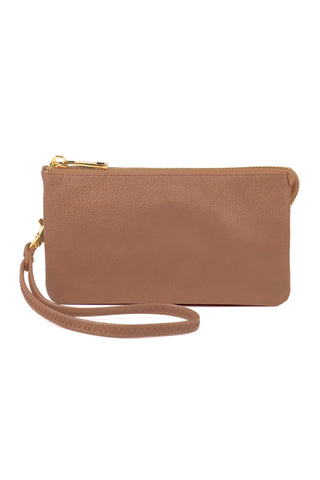 Buy blush Vegan Leather Wallet With Detachable Wristlet