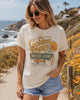 California Poppy Shirt - Retro Travel Tee | Soft Cotton Botanical Print