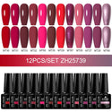 10/12pcs Spring Macaron Nail Gel Polish Set