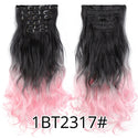 22Inch Synthetic Long Curly 16Clips Clip in Hair Extensions