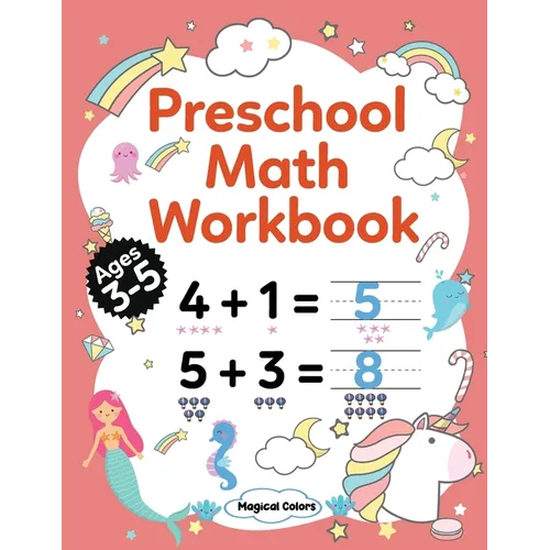 Preschool Math Workbook - Paperback
