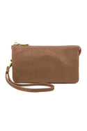 Vegan Leather Wallet With Detachable Wristlet