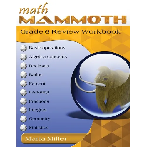 Math Mammoth Grade 6 Review Workbook - Paperback