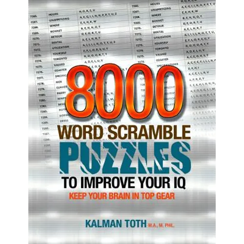 8000 Word Scramble Puzzles to Improve Your IQ - Paperback