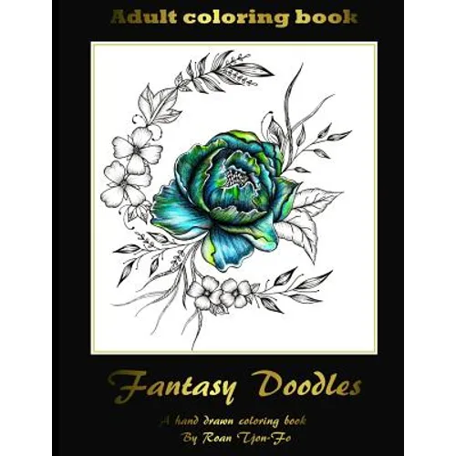 Fantasy Doodles: Adult colouring book - Paperback