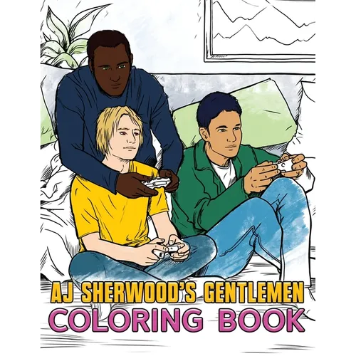 AJ Sherwood's Gentlemen Coloring Book - Paperback