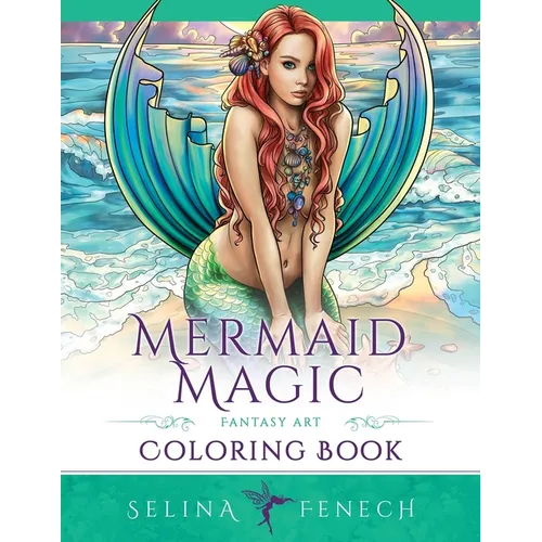 Mermaid Magic Fantasy Art Coloring Book: Coloring for Grown Ups - Paperback