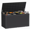 75 Gallon Heavy-Duty Outdoor Deck Box – Waterproof Patio Storage Box with Hinged Lid, Lockable & Easy Assembly