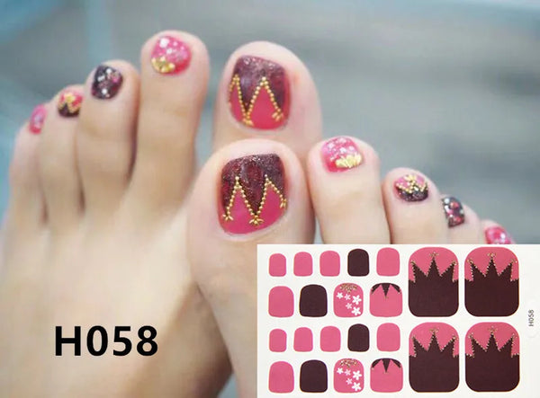 22Tips/Sheet Toenail Sticker