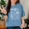 Seashell Shirt Women - Retro Comfort Colors Tee | Soft Cotton Beach Shirt