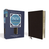 NIV Study Bible, Fully Revised Edition, Large Print, Bonded Leather, Black, Red Letter, Comfort Print - Bonded Leather