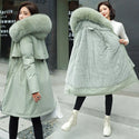 Fashion Winter Jacket Women Warm Coat Long Female Jacket Plus Size 5XL Ladies Parka Winter Coat Women Fur Collar Hooded Outwear