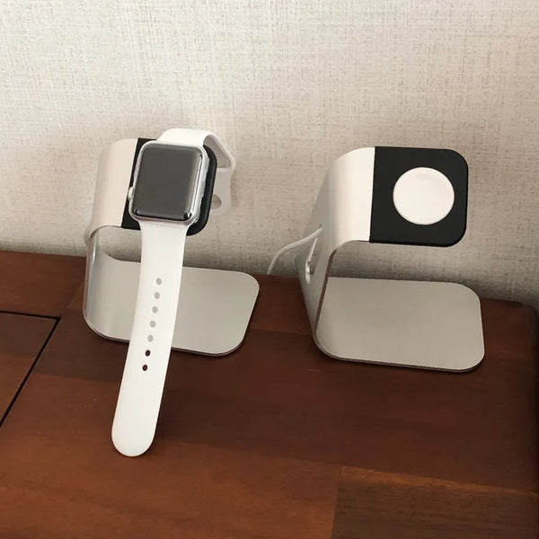 Metal Aluminum Charger Stand Holder for Apple Watch Bracket Charging Cradle Stand for Apple I Watch 1-8 SE Charger Dock Station