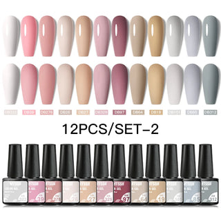 Buy zh20025 10/12pcs Spring Macaron Nail Gel Polish Set