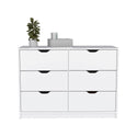 Dresser Curio, Four Drawes -White