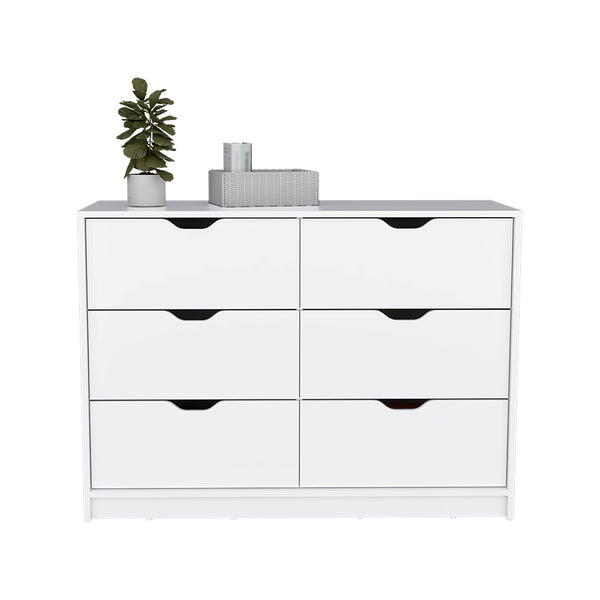 Dresser Curio, Four Drawes -White