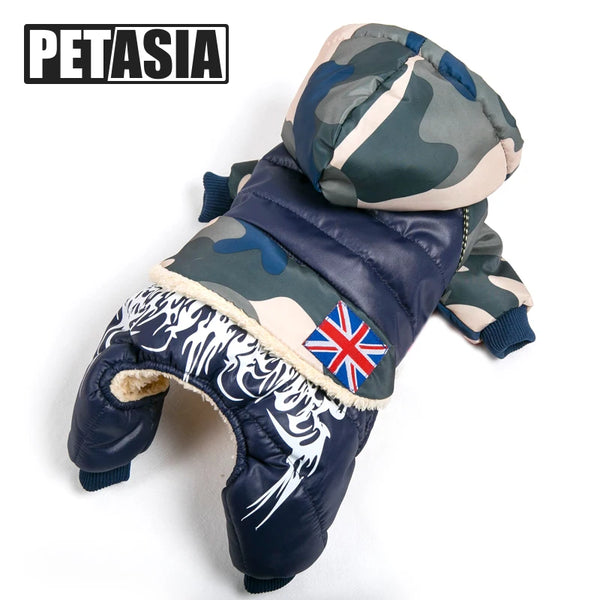 Pet Dog Clothes Winter Warm Fur Coats Waterproof Jacket Puppy Coat for French Bulldog Chihuahua Small Dogs Pets Clothing PETASIA