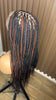 22inches black and brown knotless braids