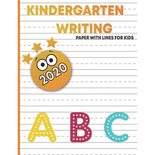 kindergart writing paper with lines for kids: handwriting practice blank paper for kids, handwriting practice books for kids 1st grade, blank handwrit - Paperback