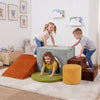 Foam Climbing Blocks Set with Slide and Tunnel - 6 Pieces