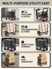 Heavy Duty Folding Platform Cart-350/660/820 lb-Flatbed Hand Truck with Strap