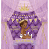 It's a Prince: African American Baby Shower Guest Book for a Royal Black Boy - Square Hardcover, Purple & Gold, Sign-In, Wishes & Advice for Parents - Hardcover