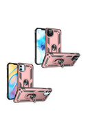 For iPHONE 12/Pro (6.1 ONLY) RING MAGNETIC KICKSTAND HYBRID CASE COVER