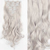 22Inch Long Straight Wavy Hair Extension 7Pcs/Set 16 Clips
