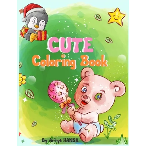 Cute Coloring Book: Gorgeous Coloring Book with Beautiful animals for girls Ages 4-8 - Paperback