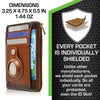 RFID Secure Slim Leather AirTag Wallet