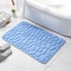 Cobblestone Embossed Bathroom Bath Mat Non-slip Carpets In Wash Basin Bathtub Side Floor Rug Shower Room Doormat Memory Foam Pad