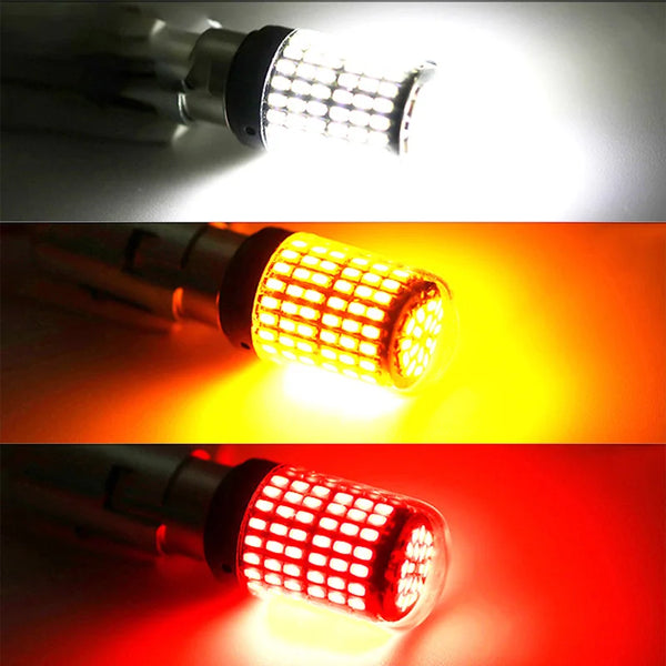 GZKAFOLEE 1pcs 2800LM 7440 7443 Bulb No Error Free T20 W21W W21/5w LED WY21W LED Bulbs Car Brake Reverse Light Lamp Turn Signal