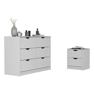 Bennett 2 Piece Bedroom Set, White