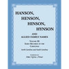 Hanson, Henson, Hinson, Hynson, and Allied Family Names, Volume 3: Early Records of the Carolinas - Paperback