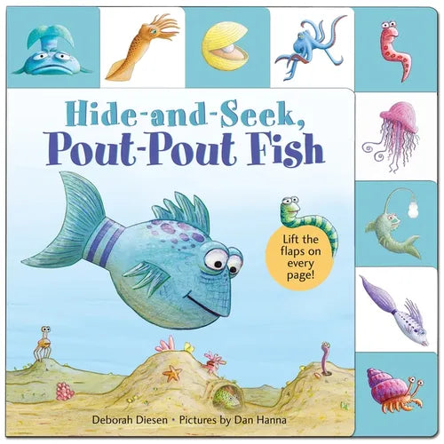 Lift-The-Flap Tab: Hide-And-Seek, Pout-Pout Fish - Board Book