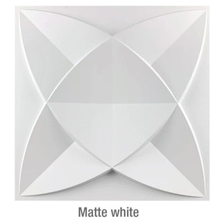 Buy q-matte-white1 30x30cm  Non-Self-Adhesive 3D Wall Sticker