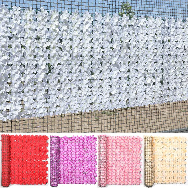 Artificial Flower Fence Hedge Wall