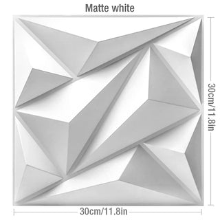 Buy v-matte-white 30x30cm  Non-Self-Adhesive 3D Wall Sticker