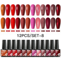 10/12pcs Spring Macaron Nail Gel Polish Set