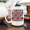Open Heart Surgery Mug - Inspirational Recovery Coffee Cup | Survivor Gift